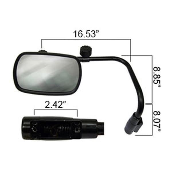 Aftermarket Mirror Assembly, Universal Extendable, Glass LH A-VLD1034-AI - main